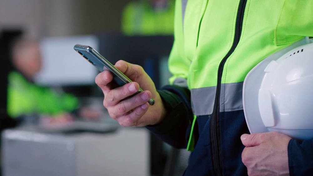 En nedfälld säkerhetsbom för bilar