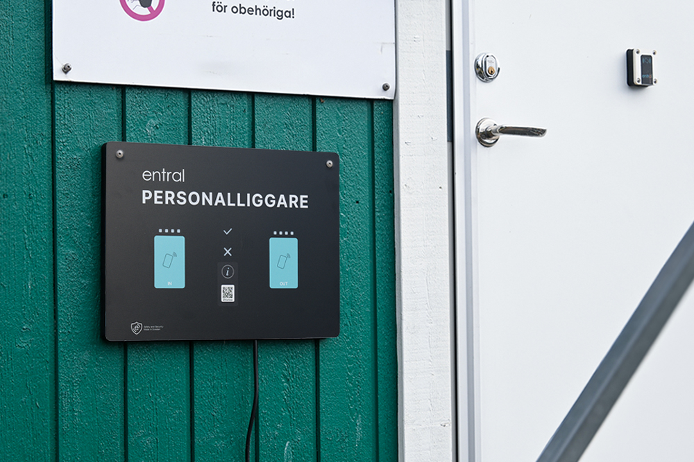 En nedfälld säkerhetsbom för bilar