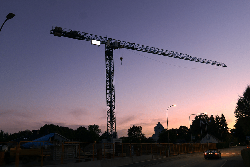 bild på lyftkran