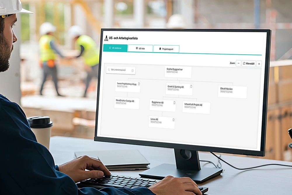 Säkerhetsgrind med passersystem vid fastighet