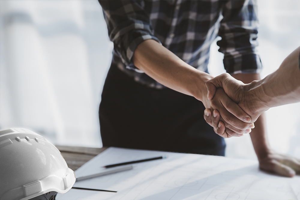 Möte mellan två män och en kvinna